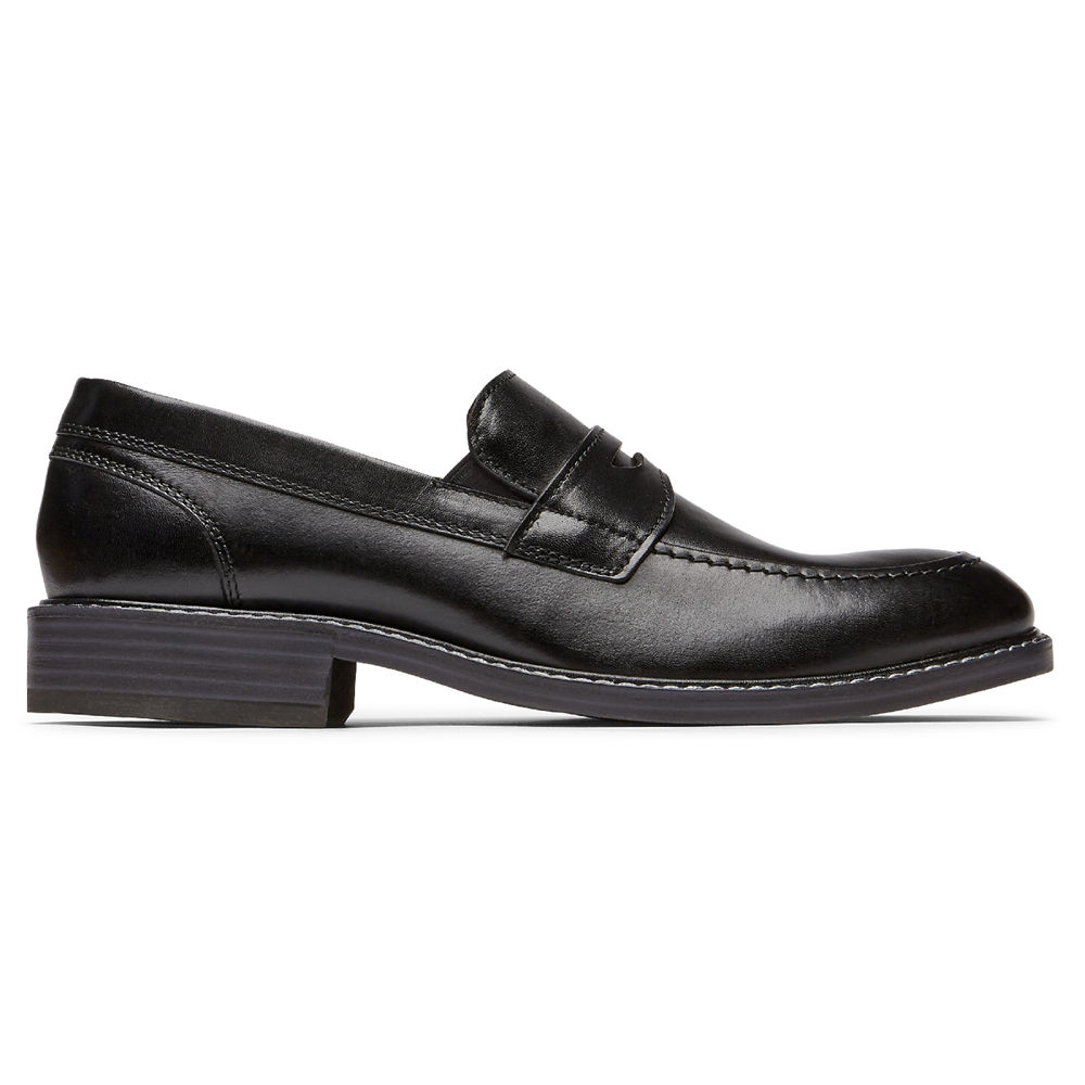 Rockport Singapore Mens Loafers - Kenton Penny Black - MQ9153280